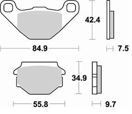 Тормозные колодки Braking 743SM1