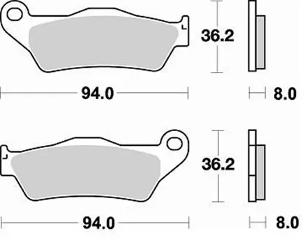 Тормозные колодки Braking 746CM55