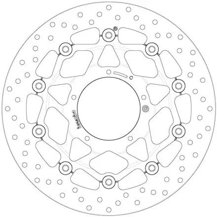 Тормозной диск передний Brembo 78B408B7