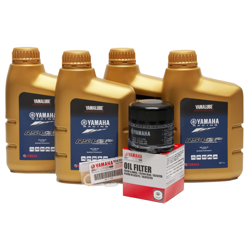 Набор ОЕМ для R1M масло GP4RS 4 по 1л и масляный фильтр 5GH Yamaha
