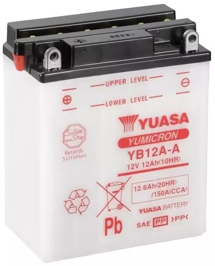 Аккумулятор YUASA YB12A-A  для мотоциклов
