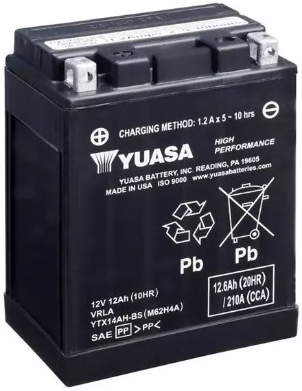 Аккумулятор YUASA YTX14AH-BS для мотоциклов