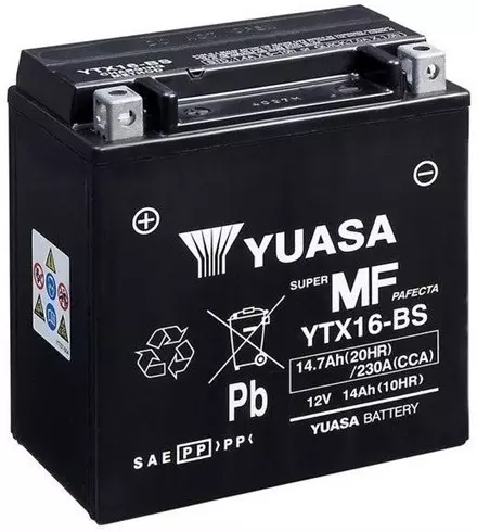 Аккумулятор YUASA YTX16-BS для мотоциклов