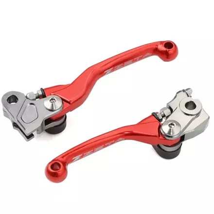 Рычаги руля комплект YAMAHA KAWASAKI красные 14-0329 14-0525 ZETA