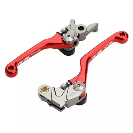 Комплект фрезерованных рычагов сцепления и тормоза Zeta 3Fi DR250R,DRZ400S/SM Red