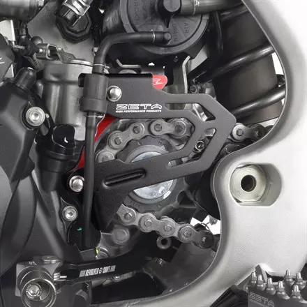 Защита двигателя с крышкой Zeta CRF250R'10-, CRF450R'10- Red