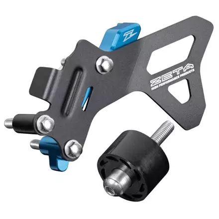 Комплект защиты картера от цепи + ролик ZETA Husky FC450'16-,FC/FX450/501'17- H.Blue