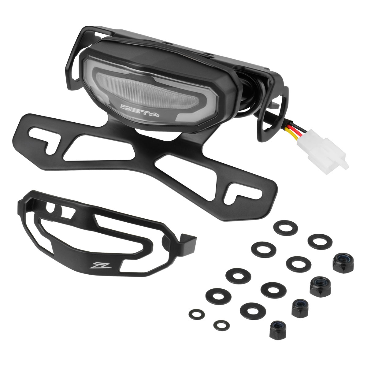 ZETA LED LINE TAIL HOLDER KIT CLEAR KLX230'20- KLX230S'22- KLX230SM'23-