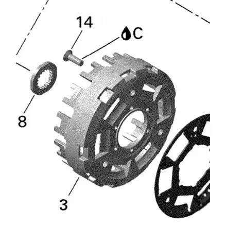 Барабан сцепления Can-Am Spyder Roadster GS, RS, RT 08-10 420259535