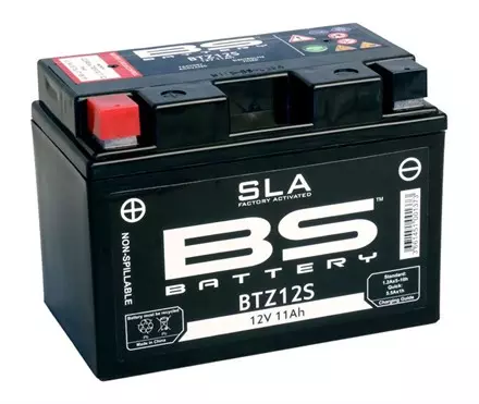 BTZ12S (FA) Аккумулятор BS SLA, 12В, 11 Ач, 210 А 150x88x110, прямая (+ / -), (YTZ12S)