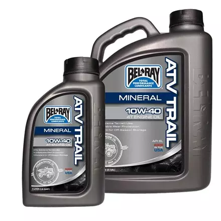 Моторное масло BEL-RAY ATV Trail Mineral 4T 10W-40 1л