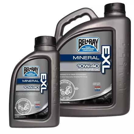 Моторное масло BEL-RAY EXL Mineral 4T 10W-40 1л
