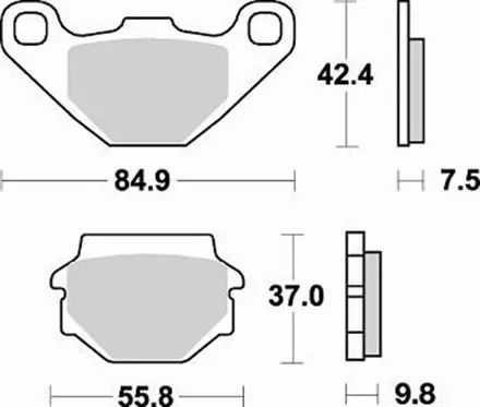 Тормозные колодки Braking 669SM1