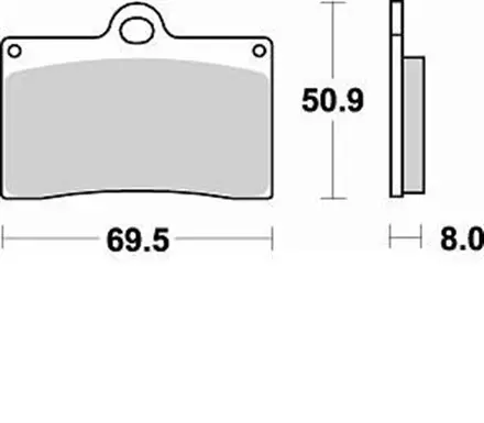 Тормозные колодки Braking 688SM1