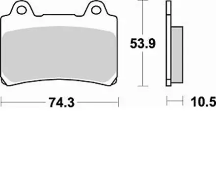 Тормозные колодки Braking 692SM1