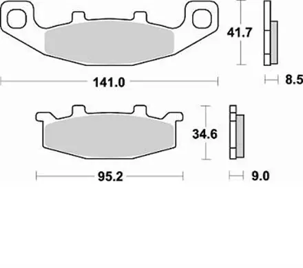 Тормозные колодки Braking 698SM1