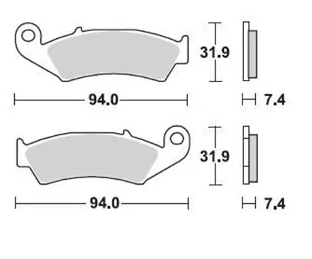 Тормозные колодки Braking 700SM1