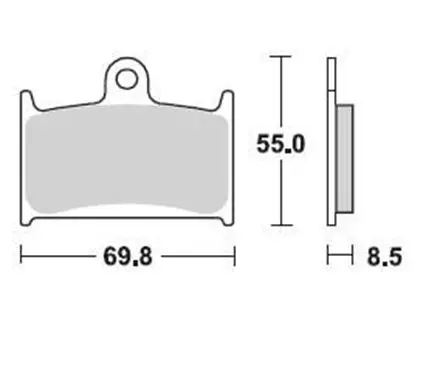 Тормозные колодки Braking 707CM55