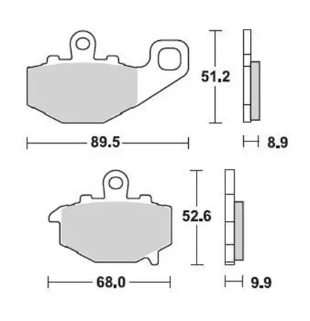 Тормозные колодки Braking 775SM1