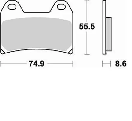 Тормозные колодки Braking 784SM1