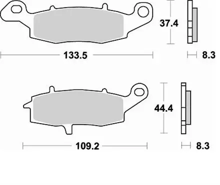 Тормозные колодки Braking 787CM55