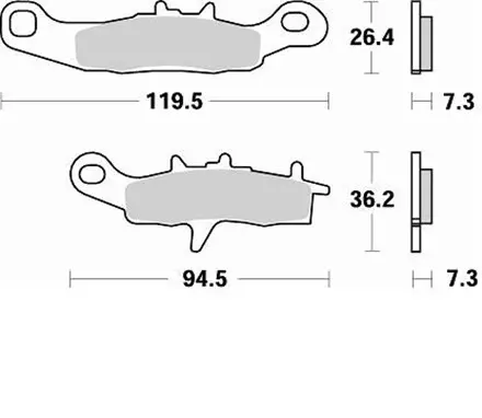 Тормозные колодки Braking 812CM44