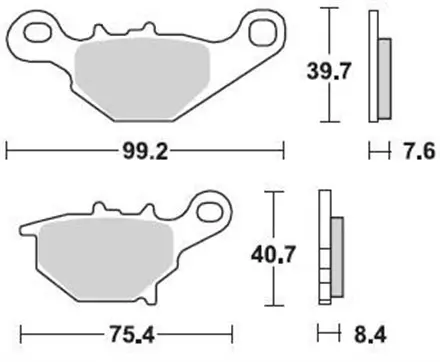 Тормозные колодки Braking 905CM44