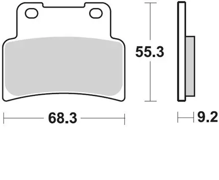Тормозные колодки Braking 933CM55