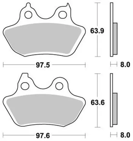 Тормозные колодки Braking 951SM1 Harley-Davidson