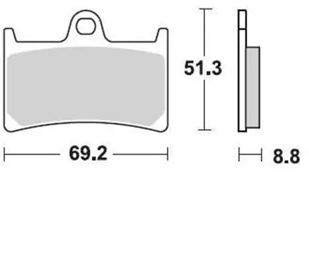 Тормозные колодки Braking P10786 Yamaha