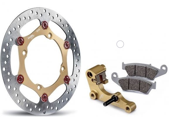 Комплект MX oversize тормозного диска с колодками и переходником / Brembo