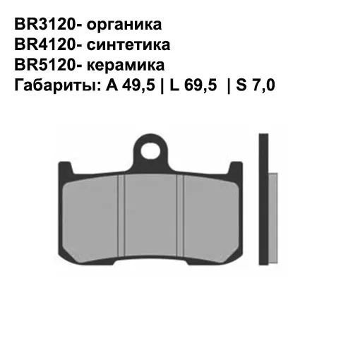 Тормозные колодки Brenta 3120