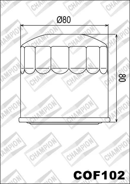 Масляный фильтр Champion COF102 для мотоциклов