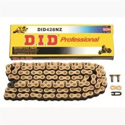 Цепь DID 428 NZ122GB- 122 звена, черно- золотая