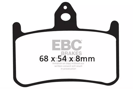 Тормозные колодки EBC FA187HH для мотоциклов