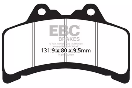 Тормозные колодки EBC FA191 для мотоциклов