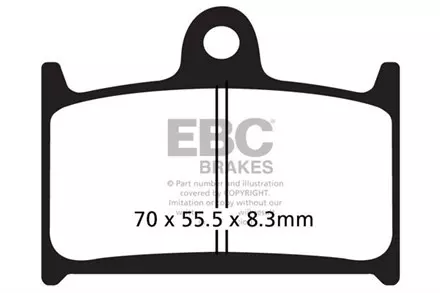 Тормозные колодки EBC FA236HH для мотоциклов