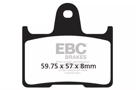 Тормозные колодки EBC FA254HH для мотоциклов