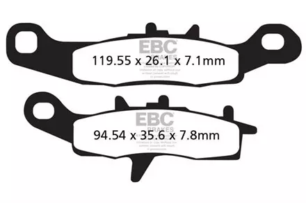 Тормозные колодки EBC FA258TT для мотоциклов