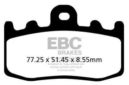 Тормозные колодки EBC FA335HH для мотоциклов