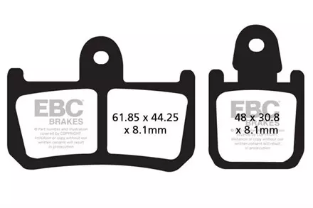 Тормозные колодки EBC FA442/4HH для мотоциклов