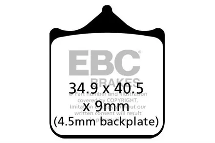 Тормозные колодки EBC FA604/4HH для мотоциклов