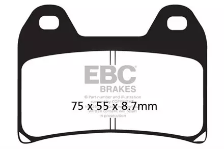 Тормозные колодки EBC FA244HH для мотоциклов