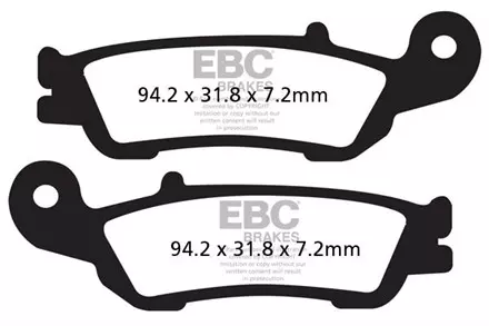 Тормозные колодки EBC FA450R для мотоциклов