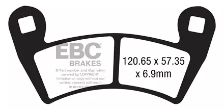 Тормозные колодки EBC FA452TT для мотоциклов