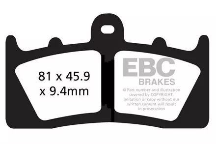 Тормозные колодки EBC FA613HH для мотоциклов