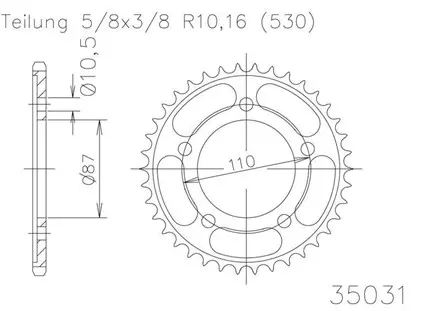 Задняя звезда 47 зуб. Esjot 50-35031-47 аналог JTR829.47