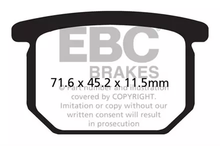 Тормозные колодки EBC FA065 для мотоциклов