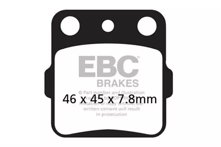 Тормозные колодки EBC FA084 3TT для мотоциклов
