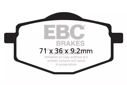 Тормозные колодки EBC FA101 для мотоциклов